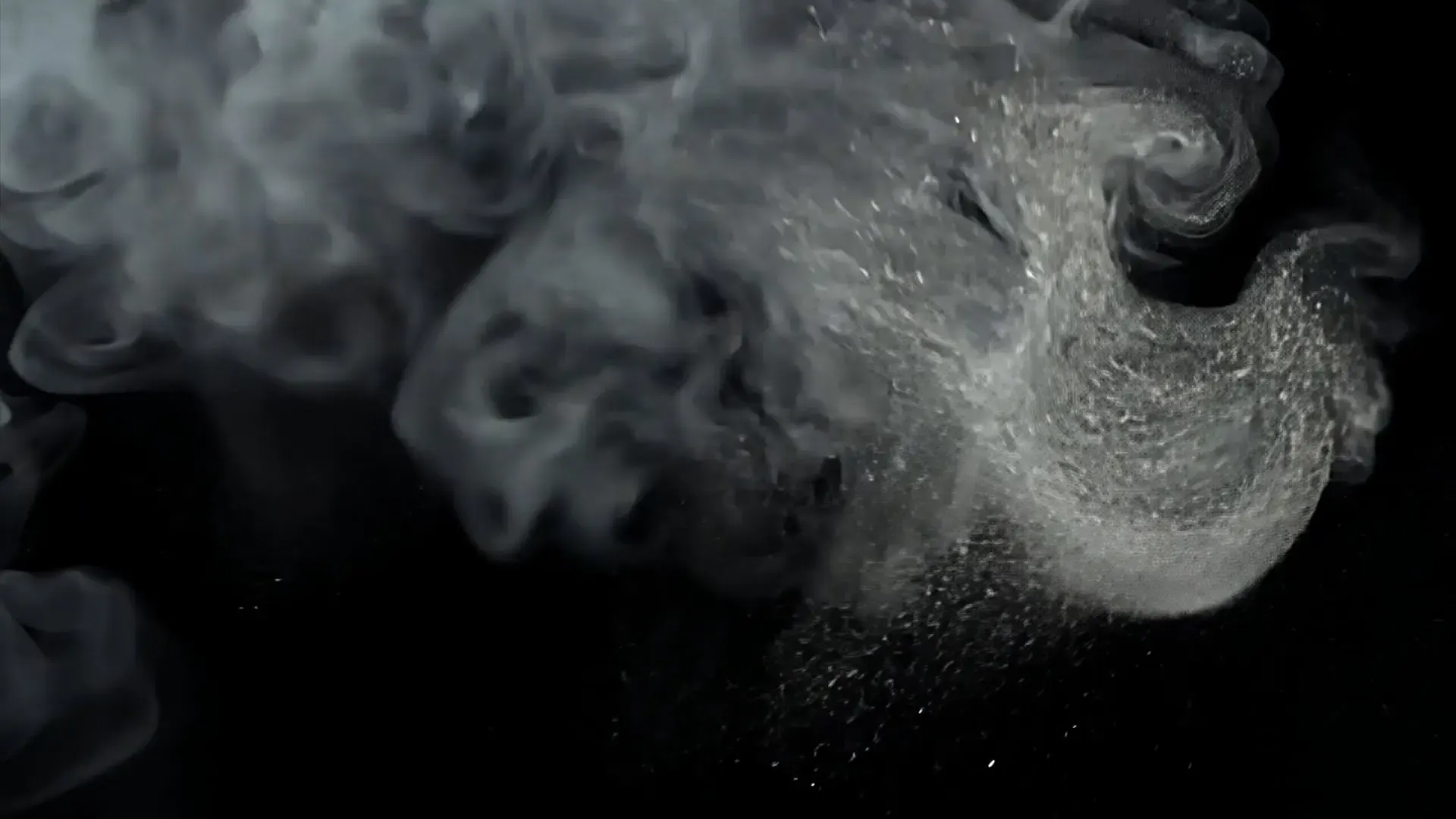 Dynamic Smoke and Particles Overlay Logo Animation